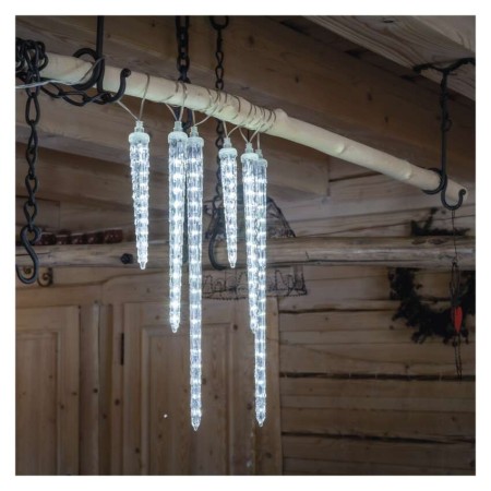 Tenda 6 Ghiaccioli LED 3 misure: 160 Luci 3.6 mt, Interno Esterno | Emos DCPC06