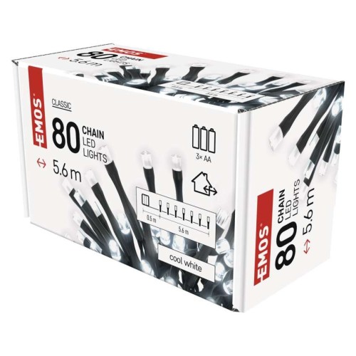 CATENA LUMINOSA 80 LED LUCE FREDDA... CATENA LUMINOSA 80 LED LUCE FREDDA...