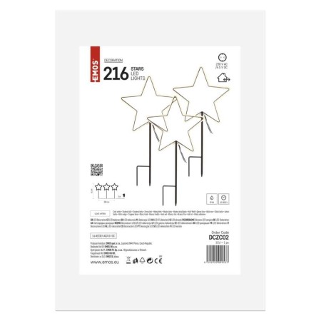 3 Stelle 216 LED Luce Fredda - Magia Natalizia Interno/Esterno | EMOS DCZC02