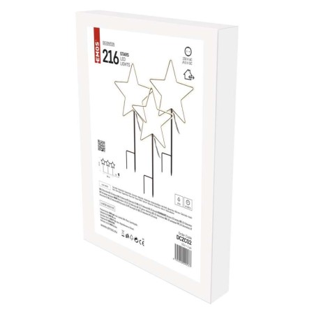 3 Stelle 216 LED Luce Fredda - Magia Natalizia Interno/Esterno | EMOS DCZC02