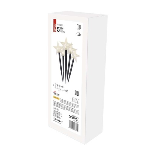 5 Stelline Decorative Natalizie LED a... 5 Stelline Decorative Natalizie LED a...