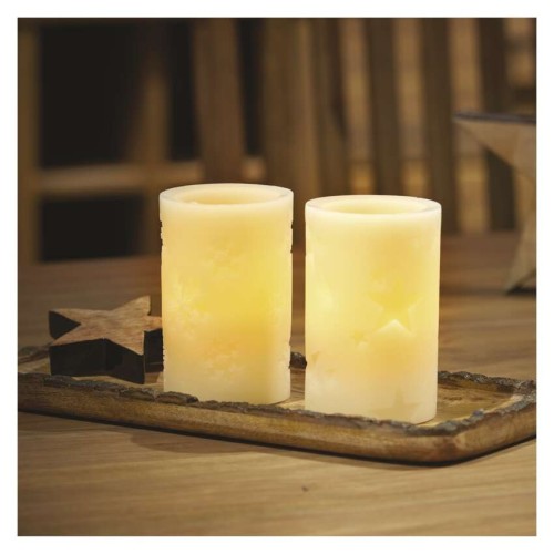 SET 2 CANDELE LED FINTA CERA VINTAGE... SET 2 CANDELE LED FINTA CERA VINTAGE...