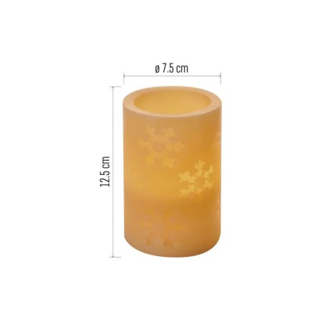 SET 2 CANDELE LED FINTA CERA VINTAGE  A BATTERIE CON TELEC. DCCV14