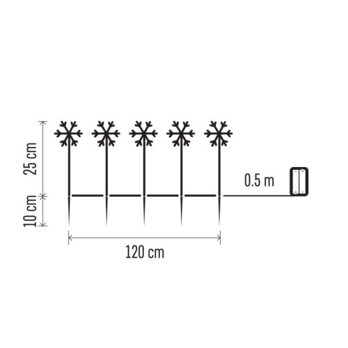 5 FIOCCHI DI NEVE PIN-UP LED LUCE... 5 FIOCCHI DI NEVE PIN-UP LED LUCE...