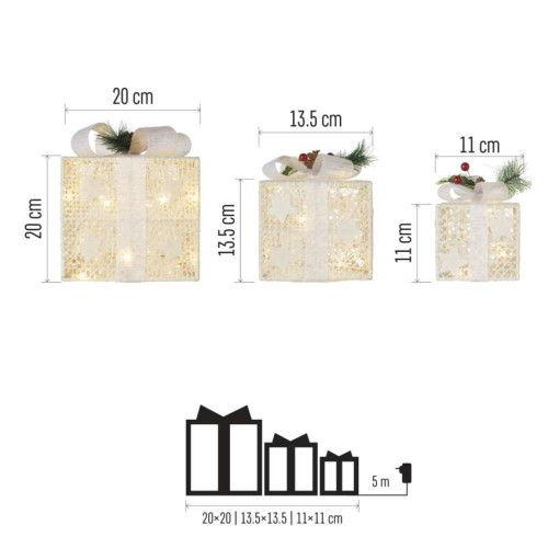 Decorazione Natalizia LED 3 Scatole... Decorazione Natalizia LED 3 Scatole...