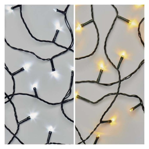 Catena Luminosa LED 100 luci Caldi e Freddi, 8 effetti, Esterno,10mt | Emos D4AL05