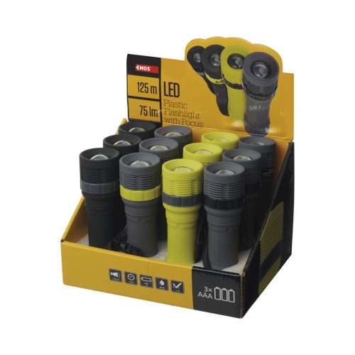 Espositore 12pz Torce LED - 75 lm,...