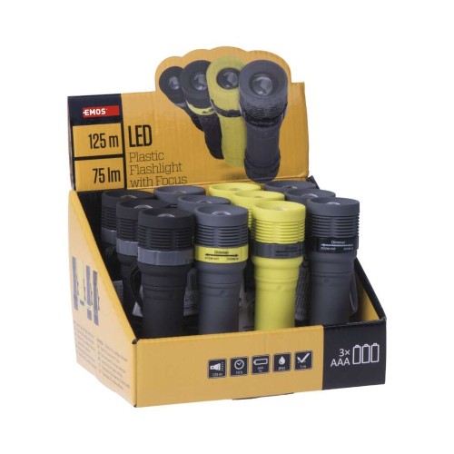 Espositore 12pz Torce LED - 75 lm,...