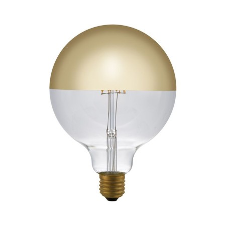 Lampadina LED Globo d.125 Cupola Oro - Lusso e Calore, 6.5W | Dimmerabile
