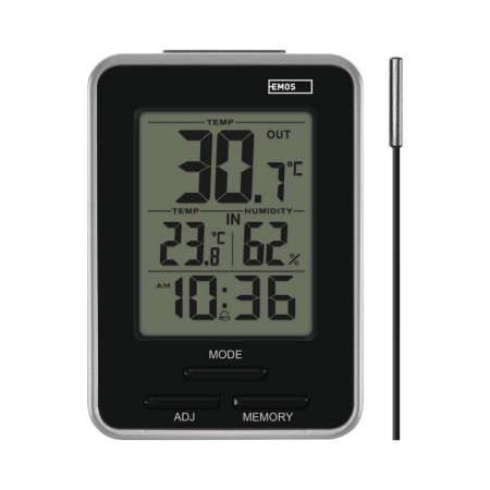 Termometro Digitale con Sonda Interno-Esterno: Precisione e Design | EMOS E0121