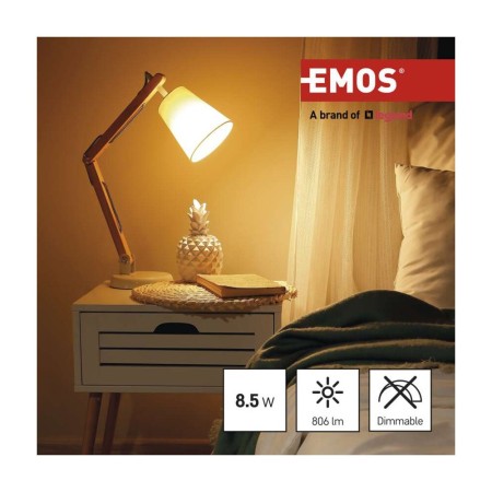 Set 6 Lampadine LED E27 8.5W (60W) 2700K: Illuminazione Calda per Interni | Emos ZQ5140.6