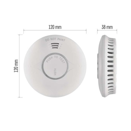 Dimensioni rilevatore fumo EMOS P56500S in mm