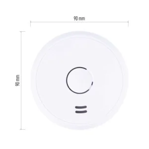 Rilevatore di fumo EMOS P56501 GS536G certificato EN 14604 tasto test LED 2