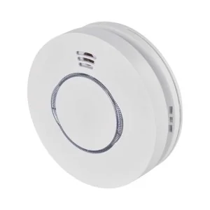 Rilevatore di fumo 220V EMOS P56502 TSS890B-HI bianco quadrato con LED verde e rosso