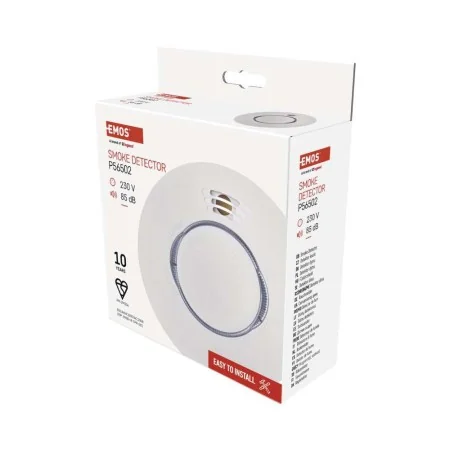 Rilevatore di Fumo 220V TSS890B-HI Cablato Interconnesso Max 40 Unità | EMOS P56502