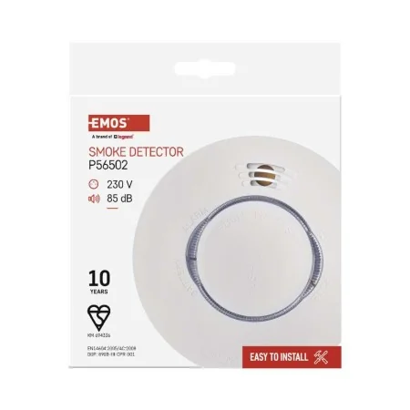 Rilevatore di Fumo 220V TSS890B-HI Cablato Interconnesso Max 40 Unità | EMOS P56502