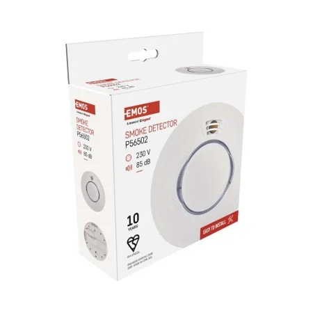 Rilevatore di Fumo 220V TSS890B-HI Cablato Interconnesso Max 40 Unità | EMOS P56502