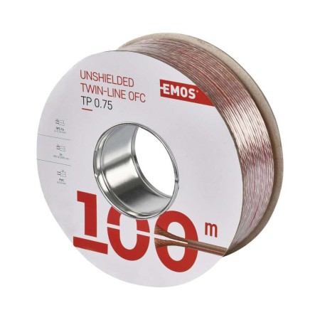Cavo Altoparlanti 2x0.75 in Rame: Guaina Trasparente e Prestazioni Audio Superiori | Emos S8307