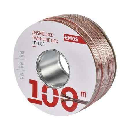 Cavo Altoparlanti 2x1 in Rame: Guaina Trasparente e Prestazioni Audio Superiori | Emos S8310