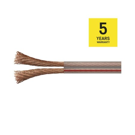 Cavo Altoparlanti 2x1.5 in Rame: Guaina Trasparente e Prestazioni Audio Superiori | EMOS S8314