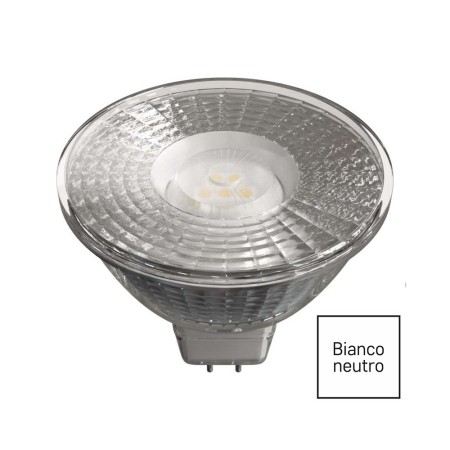 Lampadina LED Dicroica MR16 4,5W (31W) 4000k - 3 Anni Garanzia | EMOS ZQ8434