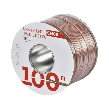 Cavo Altoparlanti 2x2.5 in Rame: Guaina Trasparente e Prestazioni Audio Superiori | Emos S8324