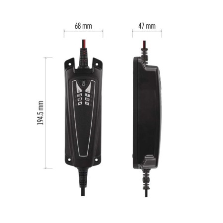 Caricabatteria Intelligente Auto Moto 6/12V 4A Desolfatazione Mantenimento | EMOS N1014
