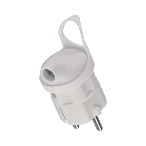 Spina Schuko con Anello per Estrazione Facile e Uscita Cavo Laterale: Soluzione Ideale per Spazi Ristretti | EMOS P0039