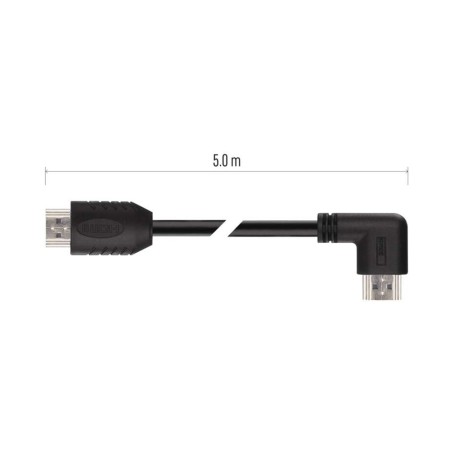 HDMI 2.0 4K UHD 18 Gbit/s 5m con Connettore 90° - Qualità Superiore | Emos S10510