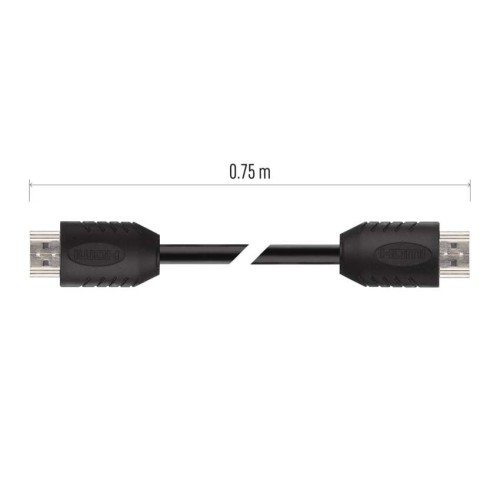 Cavo HDMI 2.0 4K UHD 18 Gbits 0,75m -...