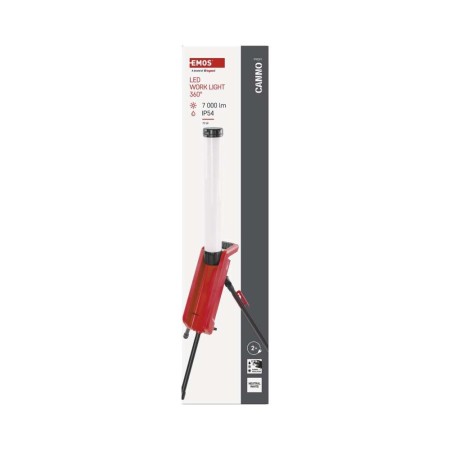 Lampada da Lavoro LED Canno 360° 70W 7000lm IP54 - Illuminazione Portatile Potente | Emos ZS3360S