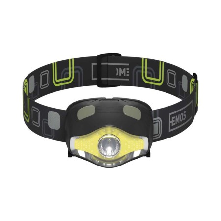 Lampada Frontale EMOS P3536 - 220lm, 100m Portata, Resistente all'Acqua | EMOS P3536