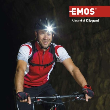 Lampada Frontale EMOS P3536 - 220lm, 100m Portata, Resistente all'Acqua | EMOS P3536
