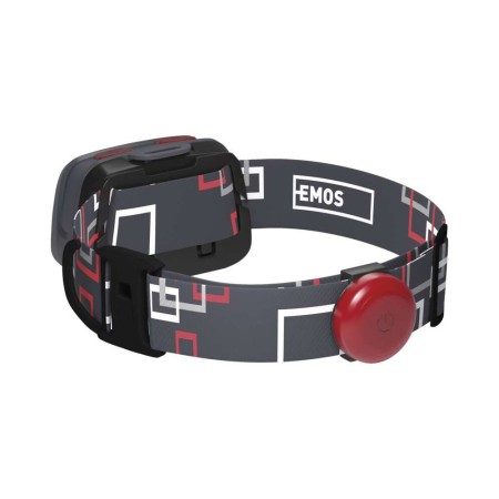 Lampada Frontale CREE + COB LED 330lm, Ganci Casco, Fischietto SOS - Sicurezza Outdoor | Emos P3531