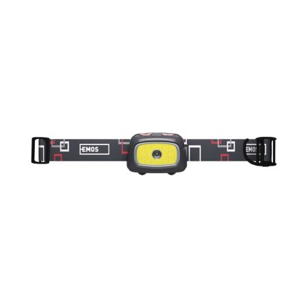Lampada Frontale CREE + COB LED 330lm, Ganci Casco, Fischietto SOS - Sicurezza Outdoor | Emos P3531