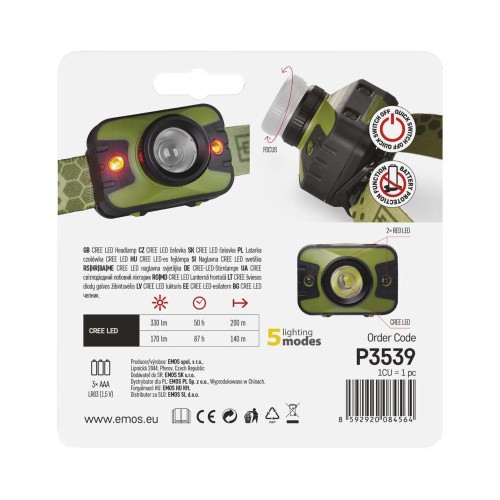 Lampada Frontale LED CREE:...