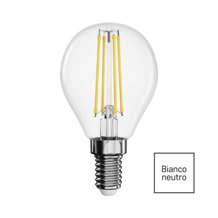 Lampadina LED Filamento E14 6W (60W ) 4000K Sfera | Emos ZF1241