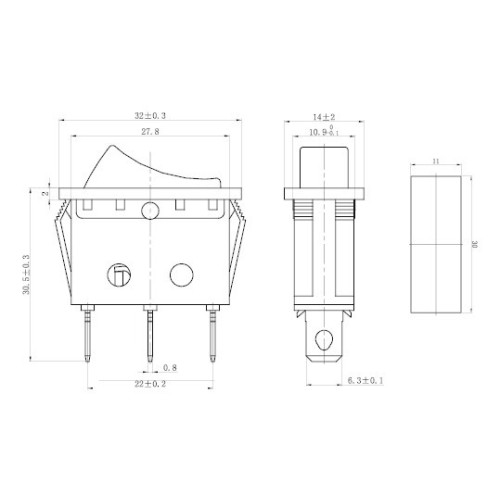 Interruttore a Bilanciere Luminoso...