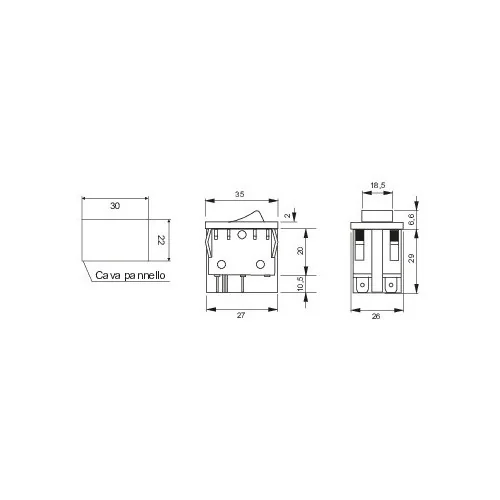 Interruttore a Bilanciere Luminoso...