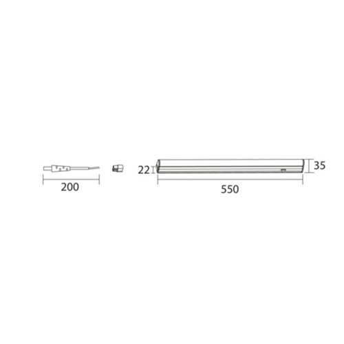Regletta LED T5 Tri-Color 8W 550mm... Regletta LED T5 Tri-Color 8W 550mm...