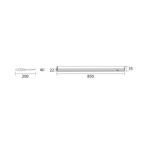 Regletta LED T5 Tri-Color 11W 850mm... Regletta LED T5 Tri-Color 11W 850mm...
