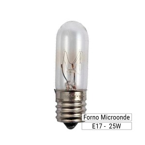 Lampadina per forno microonde E17 25W, 220V, vetro rinforzato, Tepla 2024