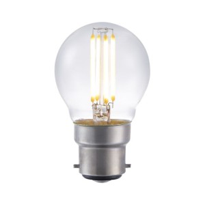 Lampadina LED filamento BA22D sfera 4W 2700K 470 lumen dimmerabile L227250827-1 2