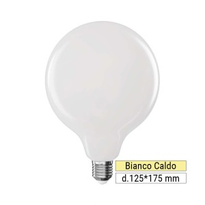 Globo filamento LED G125 18W (150W) 2700K vetro opale  Emos ZF2180