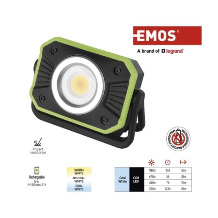Lampada da Lavoro LED COB 900 lm - Power Bank | Emos  P4542