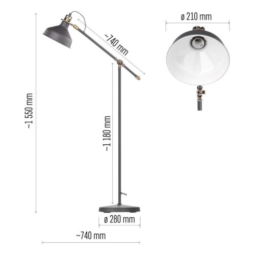 Lampada da Terra E27 ARTHUR: Design... Lampada da Terra E27 ARTHUR: Design...