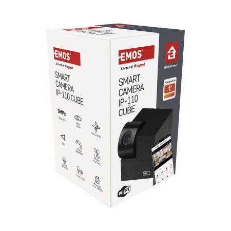 Telecamera WiFi Smart EMOS IP-110 CUBE 3MP con Movimento PTZ e Audio Bidirezionale | EMOS H4061