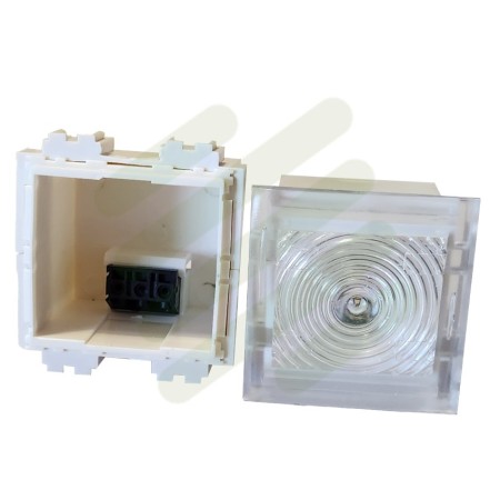 Lampada di Emergenza Estraibile 2 Moduli Compatibile con Bticino Matix | Zippo 30104