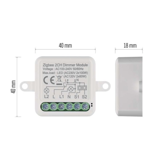 Modulo Interruttore Dimmer 2 Canali... Modulo Interruttore Dimmer 2 Canali...