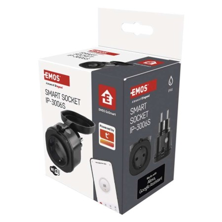 Presa Intelligente IP44 - Controllo Smart IP-3006S per Giardino e Patio | EMOS P5532